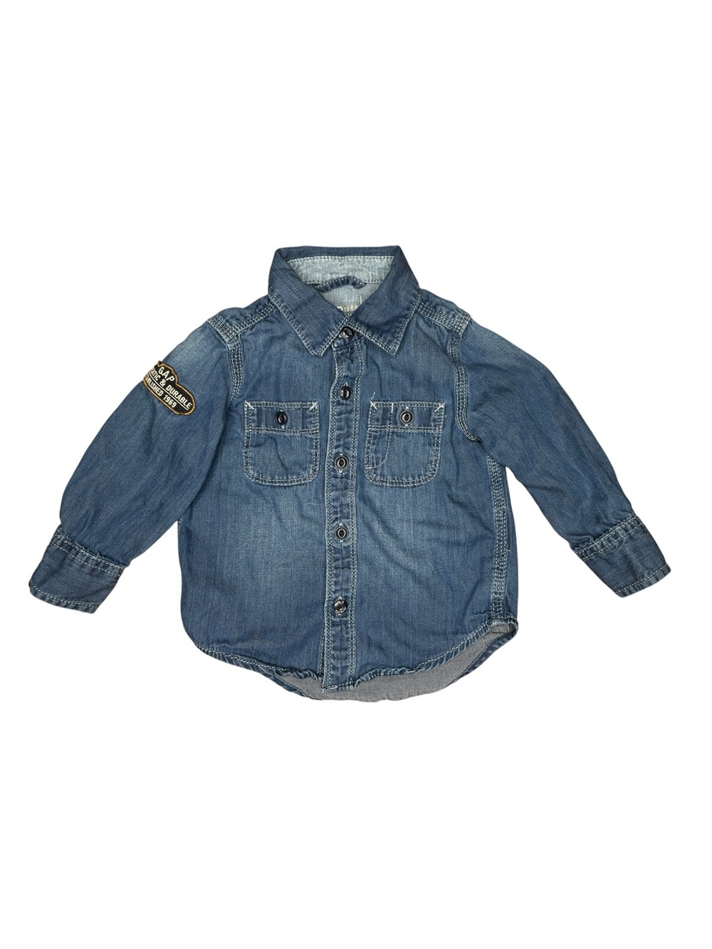 GAP Baby Denim Shirt - Indigo Blue